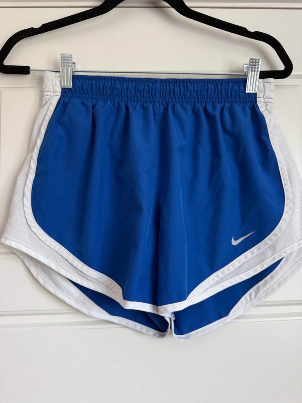 Nike Women’s Blue Athletic Shorts with White Trim